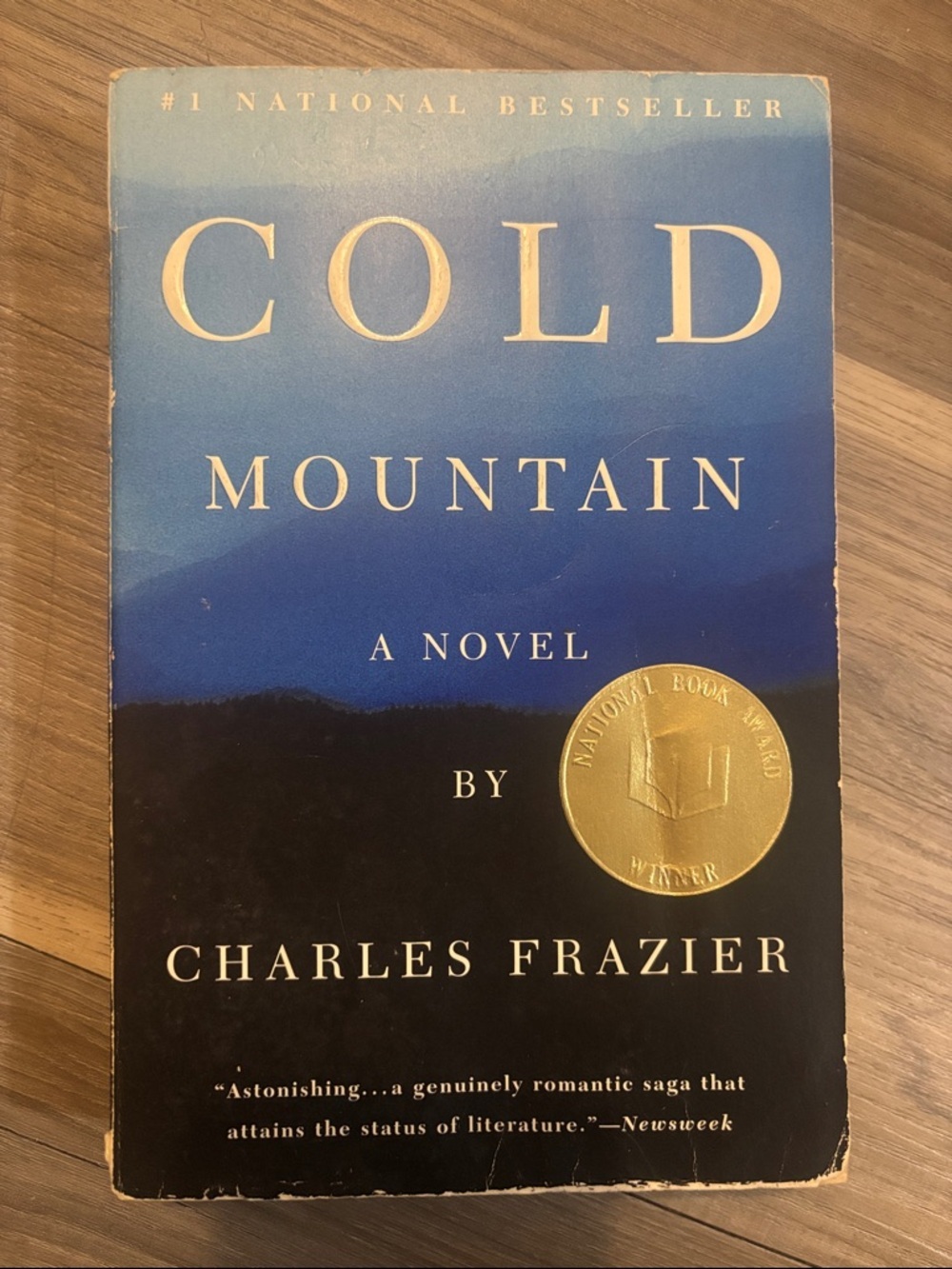 Cold Mountain by Charles Frazier - Blue & Black Cover